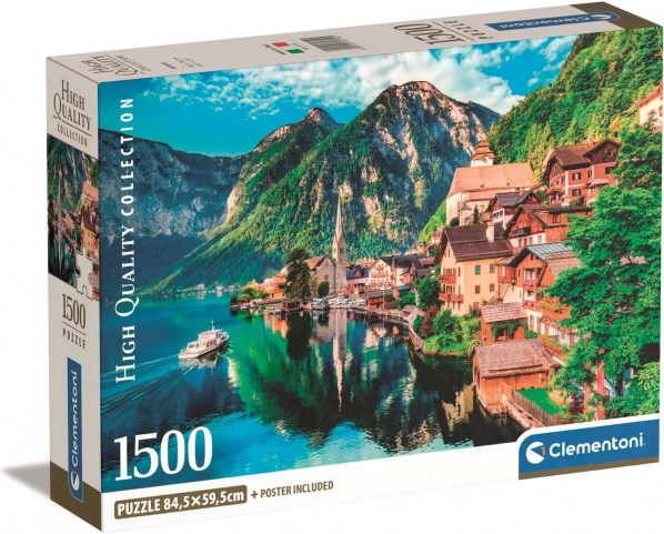 puzzel 1500 stukjes Hallstatt – compact ecologisch verpakt