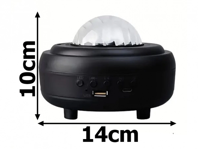 Nachtelijke aurora lichtprojector met bluetooth luidspreker