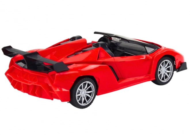 Rode sportieve RC-speelgoedauto 1:18