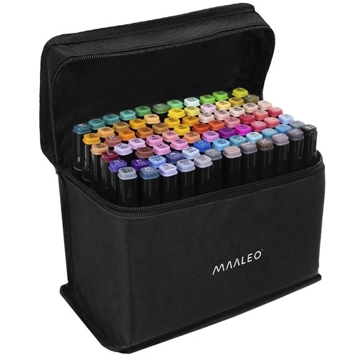 Dubbelzijdige stiften / pennen - 80 stuks. MAALEO 24103