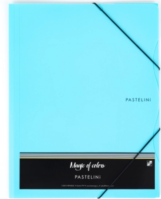 KARTON P+P Mapje Pastelini met elastiek A4 blauw