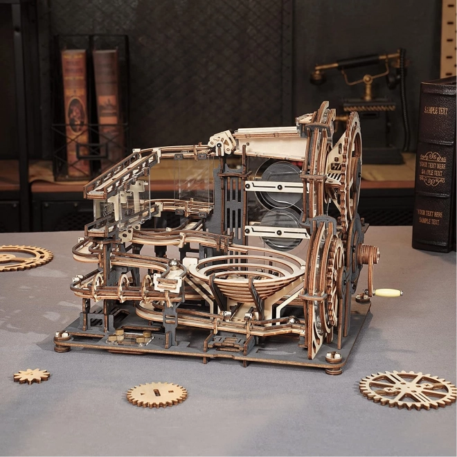 Knikkerbaan Night City - 3D houten bouwpakket