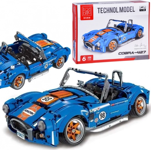 Technische bouwset auto Cobra 427 – sportmodel van 1816 onderdelen