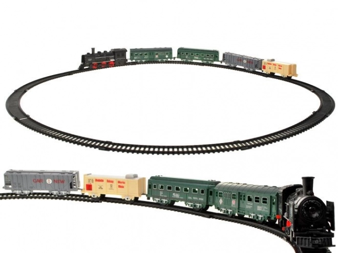 Elektrische treinstel met wagons