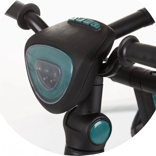 Chipolino driewieler met kap en muziekbox Derby 2-in-1 Obsidian