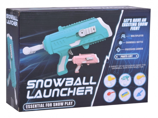 Set 6in1 voor sneeuwballen met pistool en vormen voor kinderen