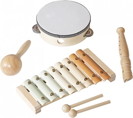 Muziekset voor kinderen 4-in-1 van hout