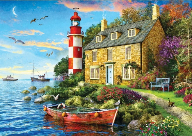 Puzzel Huisje bij de vuurtoren 104 stukjes