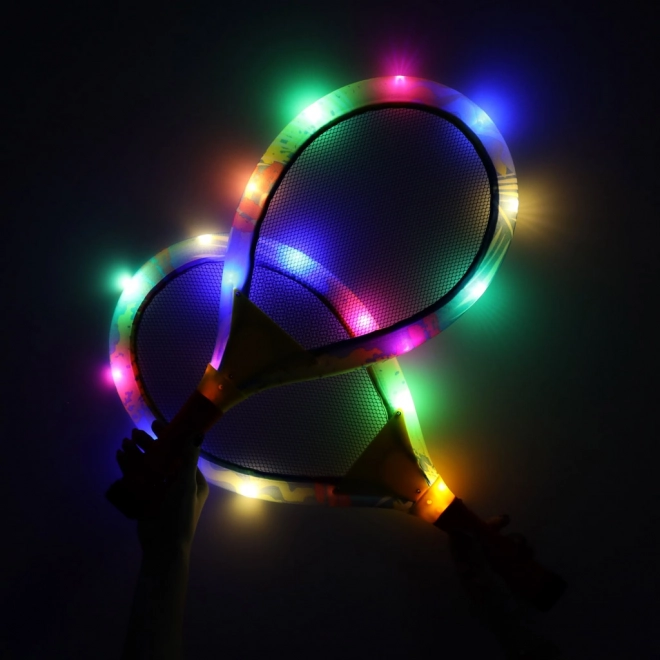 Verlichte badmintonset