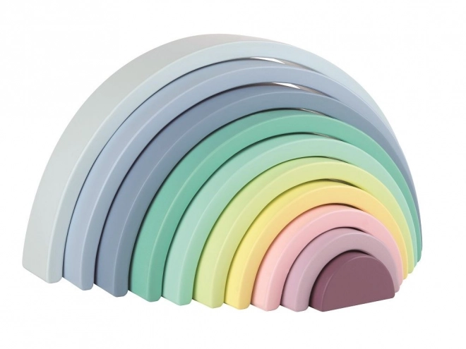 Houten regenboogpuzzel