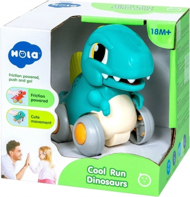 Interactieve dinosaurus met inertiële aandrijving – turquoise