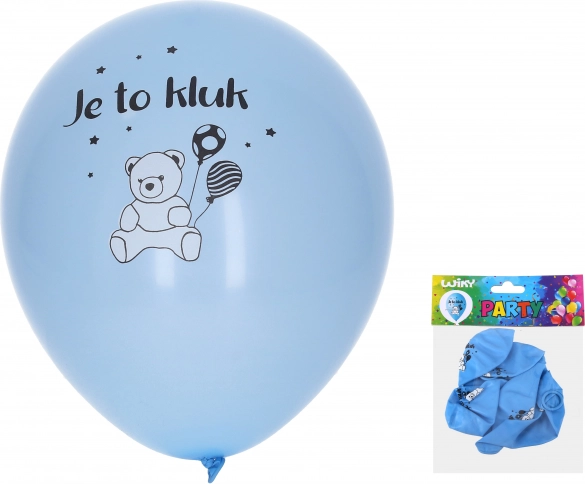 Opblaasbare ballonnen 30 cm – Het is een jongen (set van 5 stuks)