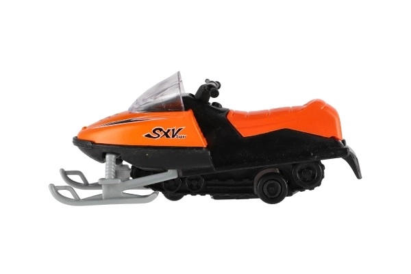 Speelgoed sneeuwscooter metaal/plastic 13 cm, opwindbaar, 6 kleuren