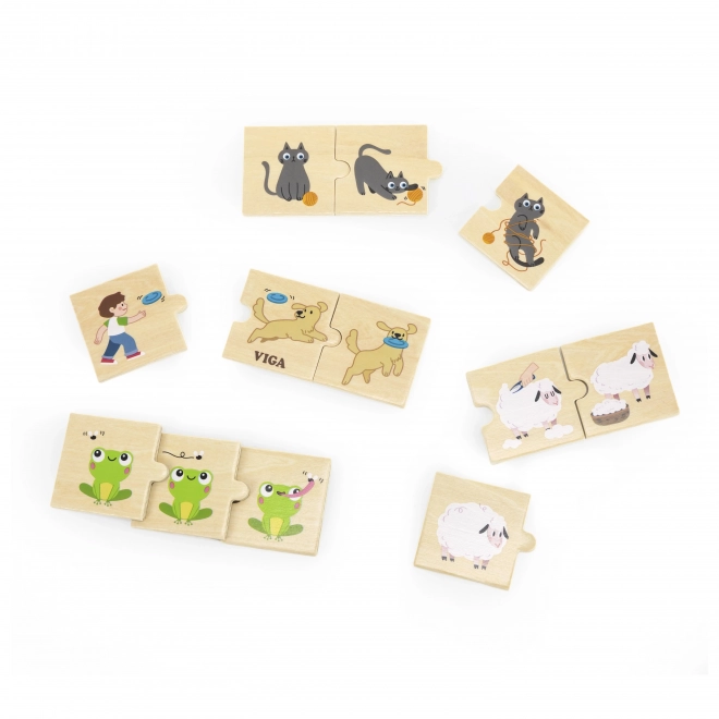 Viga houten puzzel dierenactiviteiten