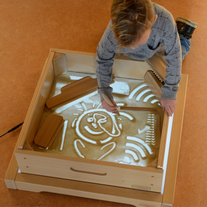 Sensorisch LED-paneel met Accessoires voor Zandspel van Masterkidz