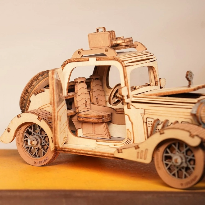 Vintage Auto - moderne 3D houten puzzel