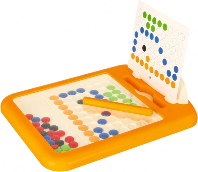 Magnetisch mozaïekbord voor kinderen met magnetische balletjes, 24 × 18 cm, 40 balletjes