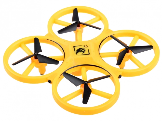 Drone bestuurd door handgebaren + afstandsbediening Quadrocopter RC0573 – Geel