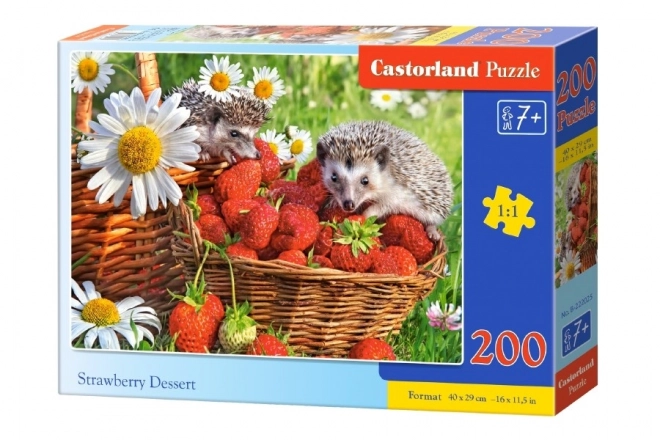 Puzzel met 200 stukjes zoet dessert