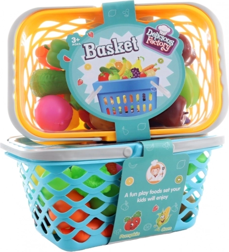 Praktisch mandje met deksel en handgrepen