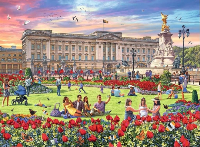 Ravensburger puzzel Koninklijke residenties Verenigd Koninkrijk 4x500 stukjes