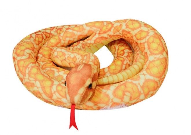 Gouden pluchen slang Mascotte 200 cm