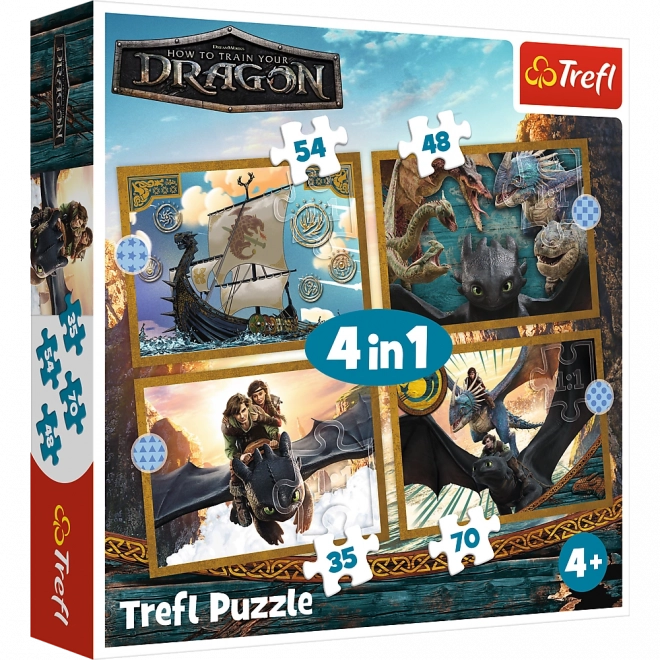 Puzzel Drakendagen - 4 in 1