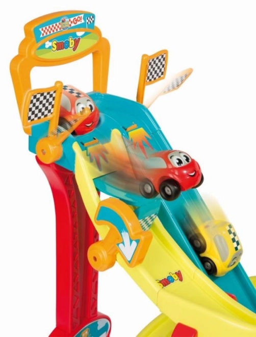 Smoby Vroom Planet megasprong autobaan voor kinderen