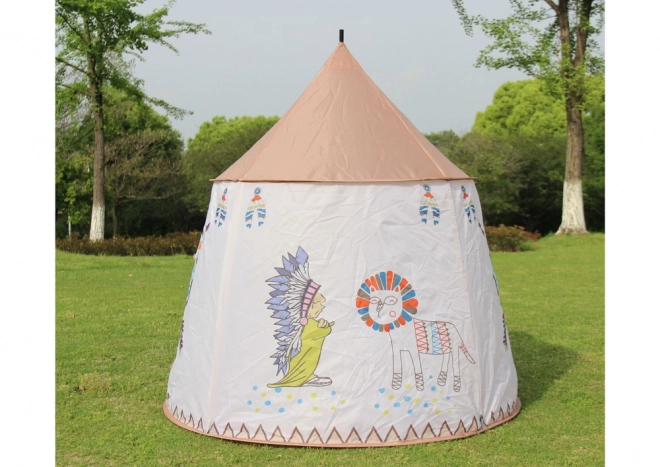 Indiaanse tent voor kinderen Beige 125 cm