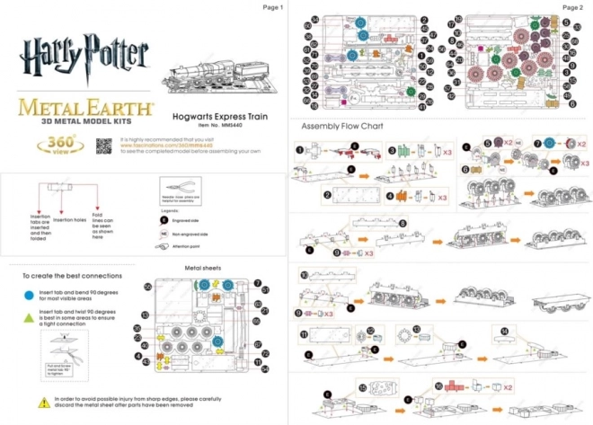 Metal Earth 3D puzzel Harry Potter: Zweinstein Expres