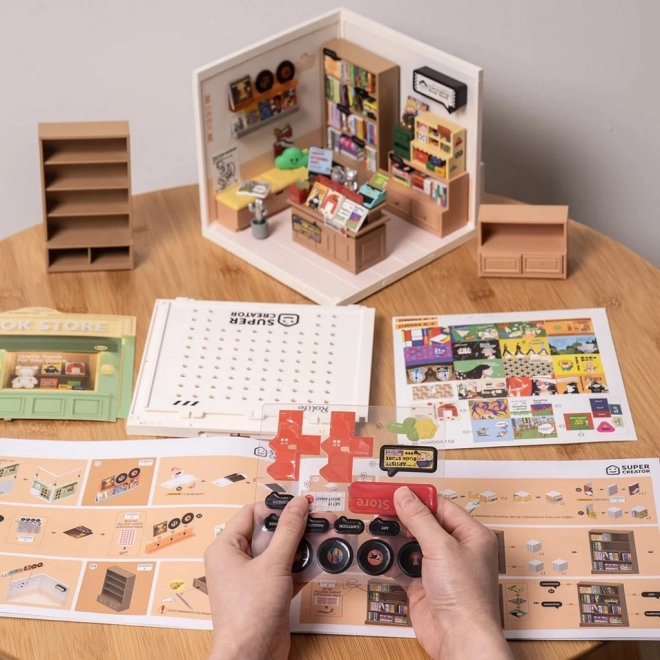 RoboTime miniatuur huisje Fascinerende boekwinkel