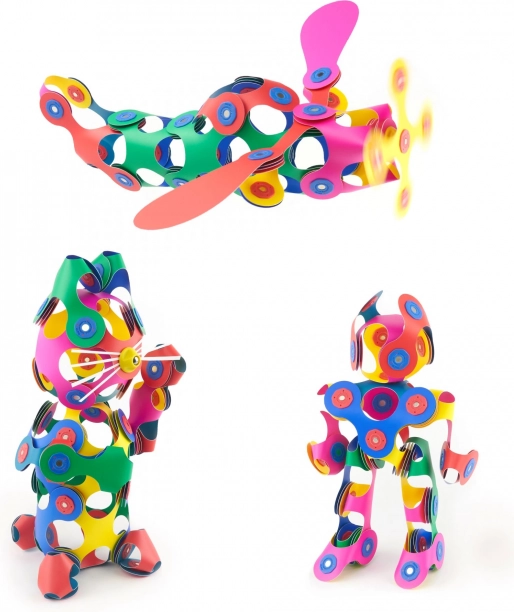 Magnetische blokken Clixo Super Rainbow, 60 stuks