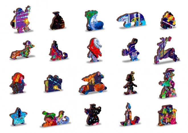 Houten Stad Houten Puzzel Nieuwjaar 2-in-1, 505 stukjes EKO