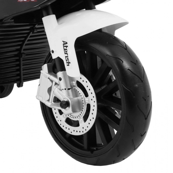 BMW S1000 RR Kinder motorfiets op batterijen + ondersteunende wieltjes + voetsteun – zwart