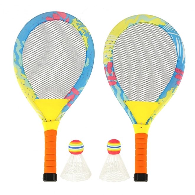 Verlichte badmintonset