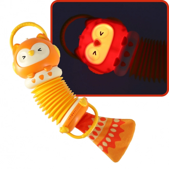 Oranje kinderaccordeon Uil
