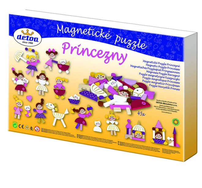 Magneetpuzzel Prinsessen in doos 33x23x3,5cm
