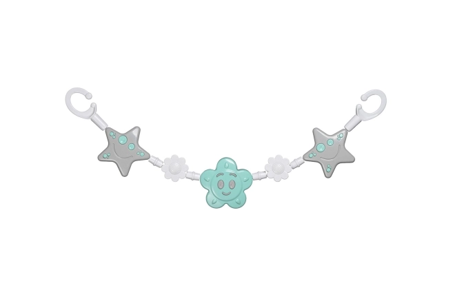 Gekleurde kinderwagenketting 43 cm