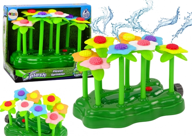 Tuinwaterspeelgoed Bloemenfontein voor kinderen met verlichting