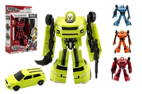 Transformer auto/robot plastic 18cm in doos 19x22x6cm - 1 stuk