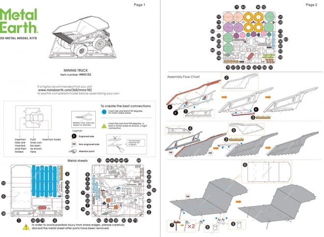 METAL EARTH 3D-puzzel Laadschop (gekleurd)