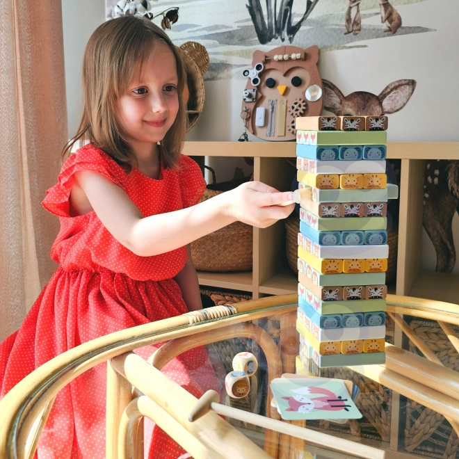 TOOKY TOY schommelende toren met dieren