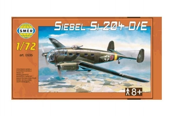 Model Siebel Si 204 D/E 1:72 29,5x16,6cm in doos 34x19x5,5cm