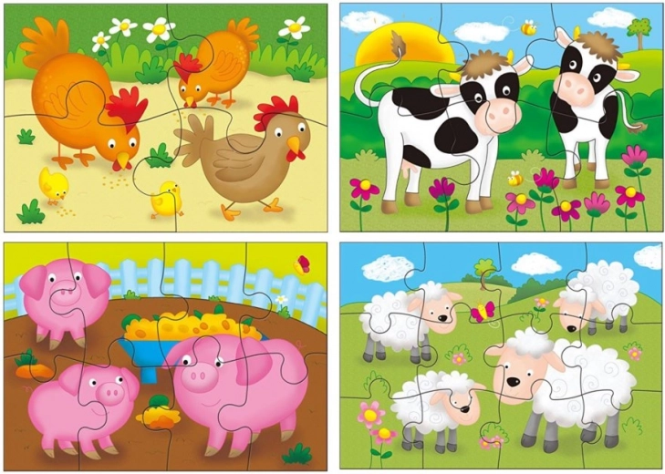 Schattige boerderijdieren