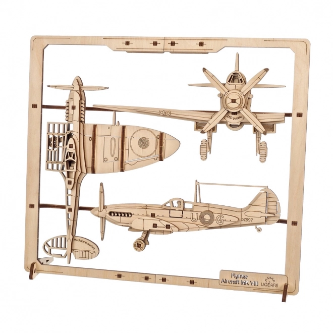 Ugears Houten Mechanische Puzzel Vliegtuig