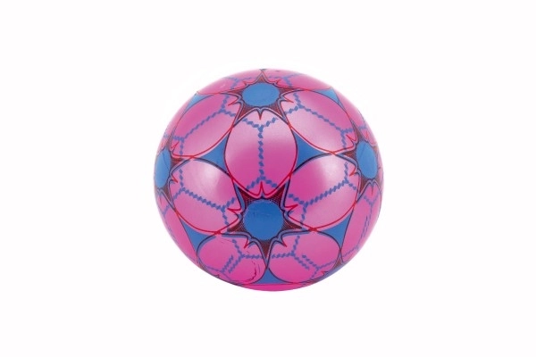 Gekleurde niet-opgeblazen rubberen bal in net - 23 cm