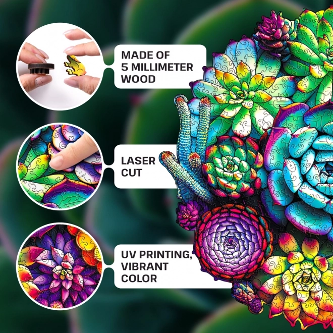 EscapeWelt houten puzzel Succulenten 200 stukjes