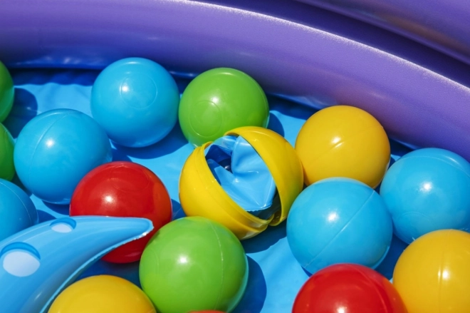 Intergalactisch opblaasbaar zwembad met ballen 1,02 m x 25 cm