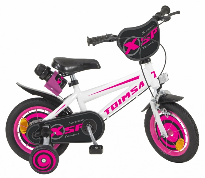 Kinderfiets Toimsa XSP wit/zwart 12