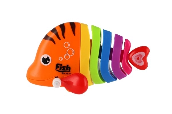 Visje op windmechanisme plastic 11cm mix van kleuren 14st in doos